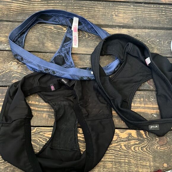 Pink Victoria’s Secret Lot  3 Bundle lot Ex Low rise, Thong, bikini ribbed Med - Picture 16 of 16